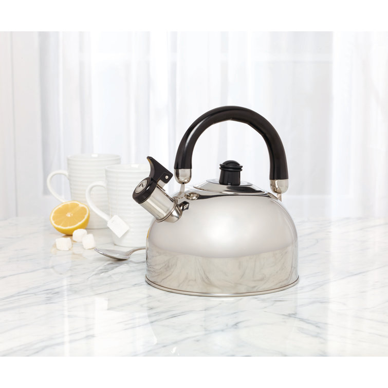 La Cafetiere 2.3 Qt. Stainless Steel Whistling Stovetop Kettle